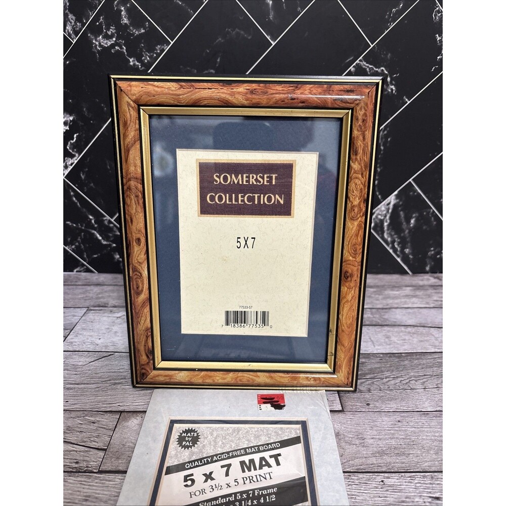 Somerset Collection picture frame Brown,black mixture 5x7 77535